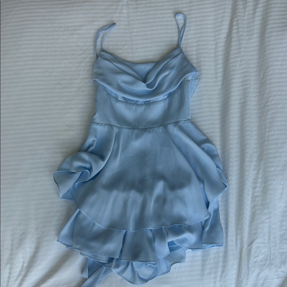 Light Blue Layered Dress